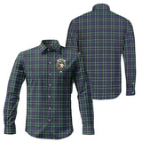 Clan Allardice Crest Tartan Long Sleeve Shirt PC972