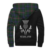 Clan Allison Crest Tartan Sherpa Hoodie Curve Style CE969