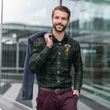 Clan Allison Crest Tartan Long Sleeve Shirt PC970