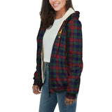 Clan Allison Red Crest Tartan Sherpa Hoodie CT972