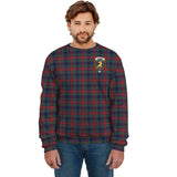 Clan Allison Red Crest Tartan Sweatshirt HC972