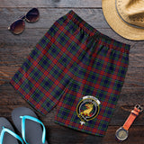 Clan Allison Red Crest Tartan Mens Shorts NS971