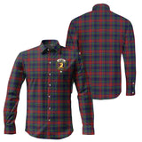 Clan Allison Red Crest Tartan Long Sleeve Shirt PC971