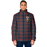 Clan Allison Red Crest Tartan Padded Jacket RF11