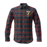 Clan Allison Red Crest Tartan Long Sleeve Shirt PC971