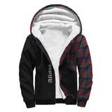 Clan Allison Red Crest Tartan Sherpa Hoodie Curve Style CE970