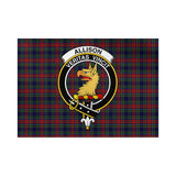 Clan Allison Red Crest Tartan Flag CF11