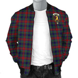 Clan Allison Red Crest Tartan Bomber Jacket ZJ11