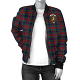 Clan Allison Red Crest Tartan Bomber Jacket ZJ11