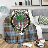 Clan Anderson Ancient Crest Tartan Blanket UC14