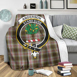 Clan Anderson Dress Crest Tartan Blanket UC15