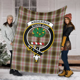 Clan Anderson Dress Crest Tartan Blanket UC15