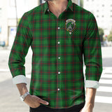 Clan Anstruther Crest Tartan Long Sleeve Shirt PC964