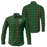 Clan Anstruther Crest Tartan Long Sleeve Shirt PC964