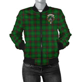 Clan Anstruther Crest Tartan Bomber Jacket ZJ18