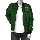 Clan Anstruther Crest Tartan Bomber Jacket ZJ18