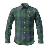 Clan Arbuthnot Crest Tartan Long Sleeve Shirt PC961