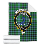 Clan Arbuthnot Ancient Crest Tartan Blanket UC20