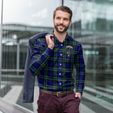 Clan Arbuthnot Modern Crest Tartan Long Sleeve Shirt PC962