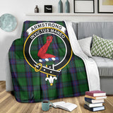 Clan Armstrong Crest Tartan Blanket UC25