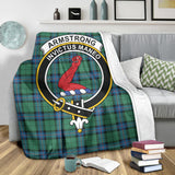 Clan Armstrong Ancient Crest Tartan Blanket UC23