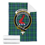 Clan Armstrong Ancient Crest Tartan Blanket UC23