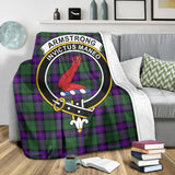 Clan Armstrong Modern Crest Tartan Blanket UC24