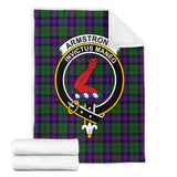 Clan Armstrong Modern Crest Tartan Blanket UC24