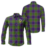 Clan Arnott Crest Tartan Long Sleeve Shirt PC957