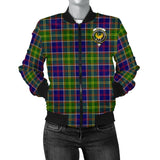 Clan Arnott Crest Tartan Bomber Jacket ZJ25