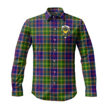 Clan Arnott Crest Tartan Long Sleeve Shirt PC957