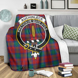 Clan Auchinleck Crest Tartan Blanket UC27