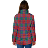 Clan Auchinleck Crest Tartan Padded Jacket RF26