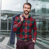 Clan Auchinleck Tartan Long Sleeve Shirt P1183