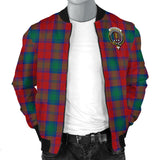 Clan Auchinleck Crest Tartan Bomber Jacket ZJ26