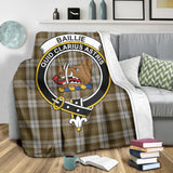 Clan Baillie Dress Crest Tartan Blanket UC29