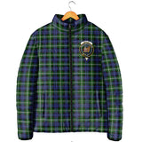 Clan Baillie Modern Crest Tartan Padded Jacket RF29