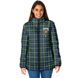 Clan Baillie Modern Crest Tartan Padded Jacket RF29