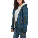 Clan Bain Crest Tartan Sherpa Hoodie CT956