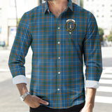 Clan Bain Crest Tartan Long Sleeve Shirt PC955