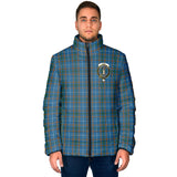 Clan Bain Crest Tartan Padded Jacket RF30