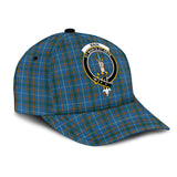 Bain Tartan Classic Cap with Family Crest