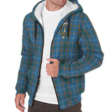 Clan Bain Crest Tartan Sherpa Hoodie CT956