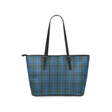 Clan Bain Tartan Leather Tote Bag MT1172