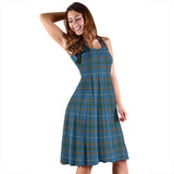 Clan Bain Tartan Sleeveless Midi Womens Dress VS1160