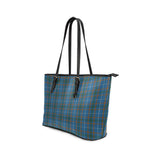 Clan Bain Tartan Leather Tote Bag MT1172