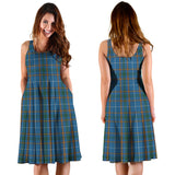 Clan Bain Tartan Sleeveless Midi Womens Dress VS1160