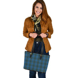 Clan Bain Tartan Leather Tote Bag MT1172