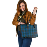 Clan Bain Tartan Leather Tote Bag MT1172