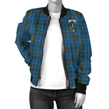 Clan Bain Crest Tartan Bomber Jacket ZJ30